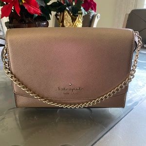 rose gold Kate spade crossbody